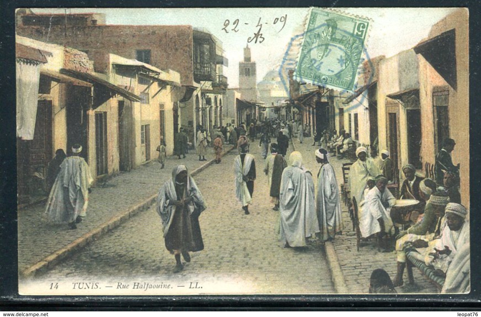 Tunisie - Affranchissement De Sidi Athman Sur Carte Postale Pour Paris En 1909 - Ref M31 - Storia Postale