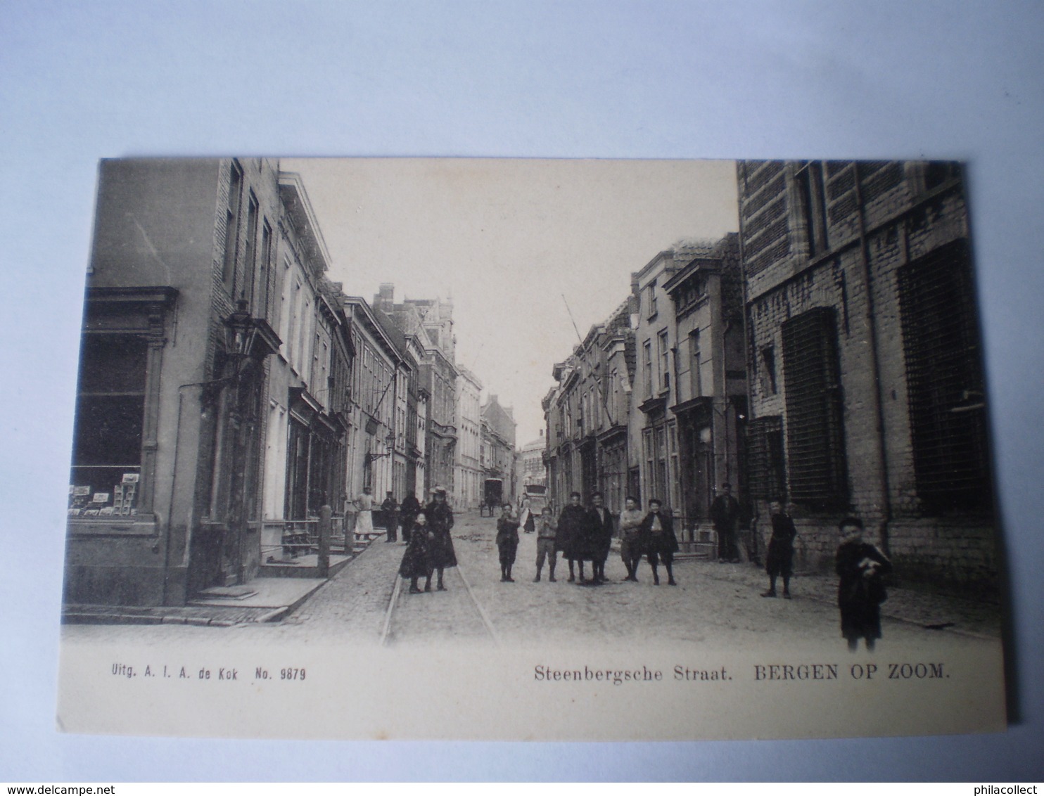 Bergen Op Zoom (N-Br.) Steenbergschestraat (geanimeerd) Ca 1900 - Bergen Op Zoom