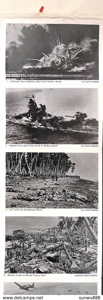 Booklet Pearl Harbour To Tokyo - 14 Photos, Printed On Both Sides - Guerra 1939-45