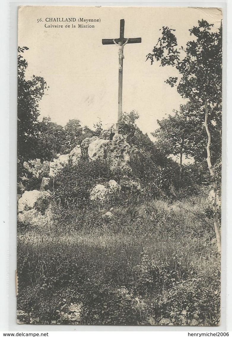 53 Mayenne Chailland Calvaire De La Mission 1914 - Chailland