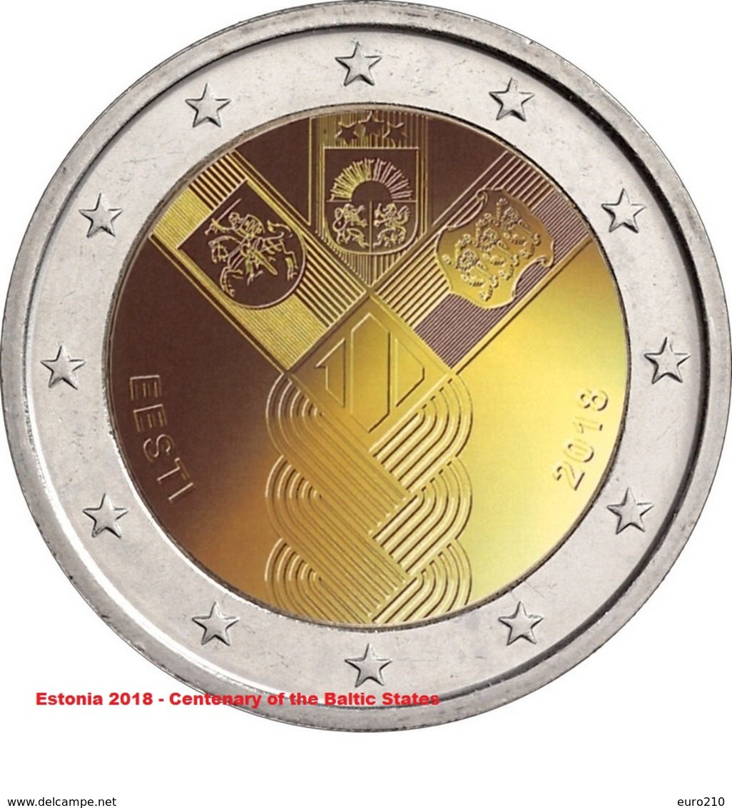 ESTONIA - 2 Euro 2018 - Stati Baltici - UNC!!! - Estonia