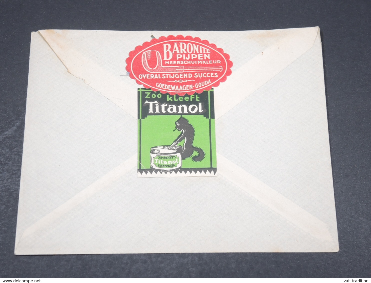 PAYS BAS - Enveloppe Pour Amsterdam En 1932 , Vignettes Au Verso - L 17259 - Brieven En Documenten