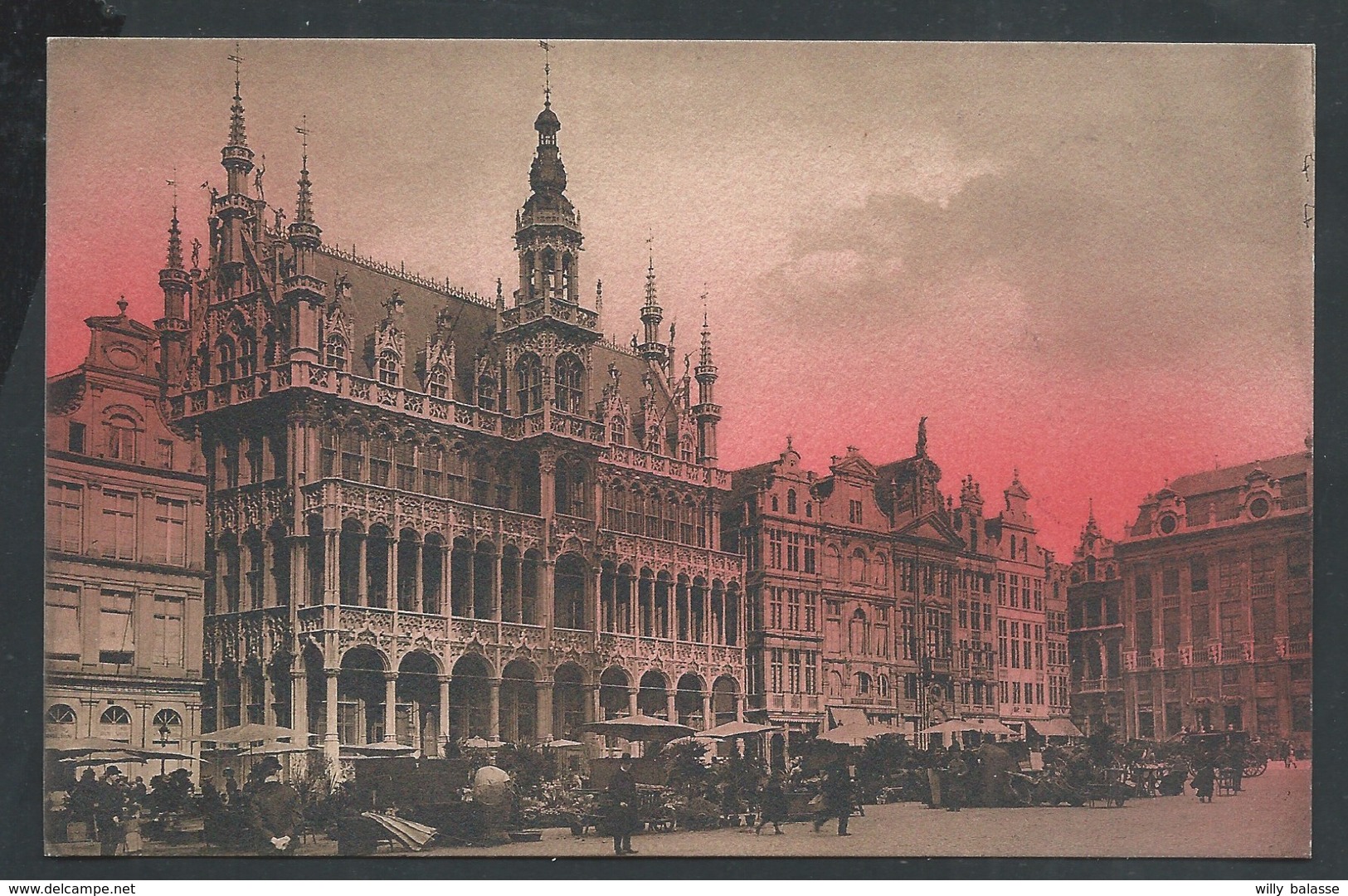 +++ CPA - BRUSSEL - Coucher De Soleil Sur BRUXELLES - La Grand'Place  // - Brussel Bij Nacht