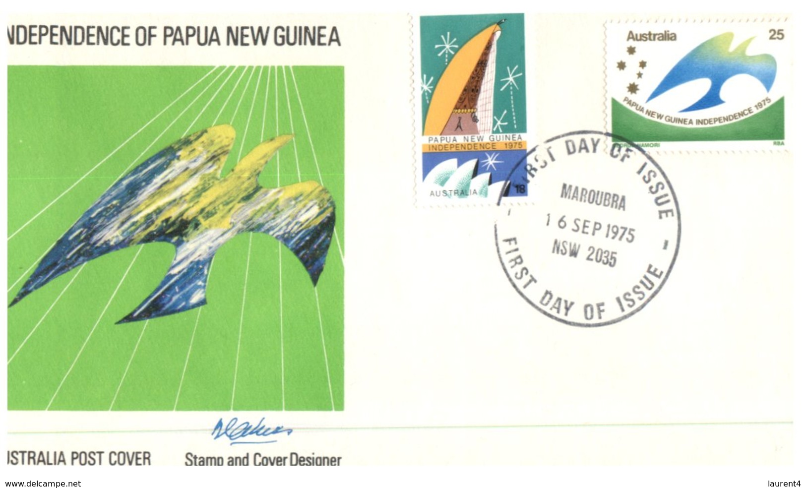 (102) Australia FDC Cover - Papua New Guinea - 1975 - Maroubra Postmark - Premiers Jours (FDC)
