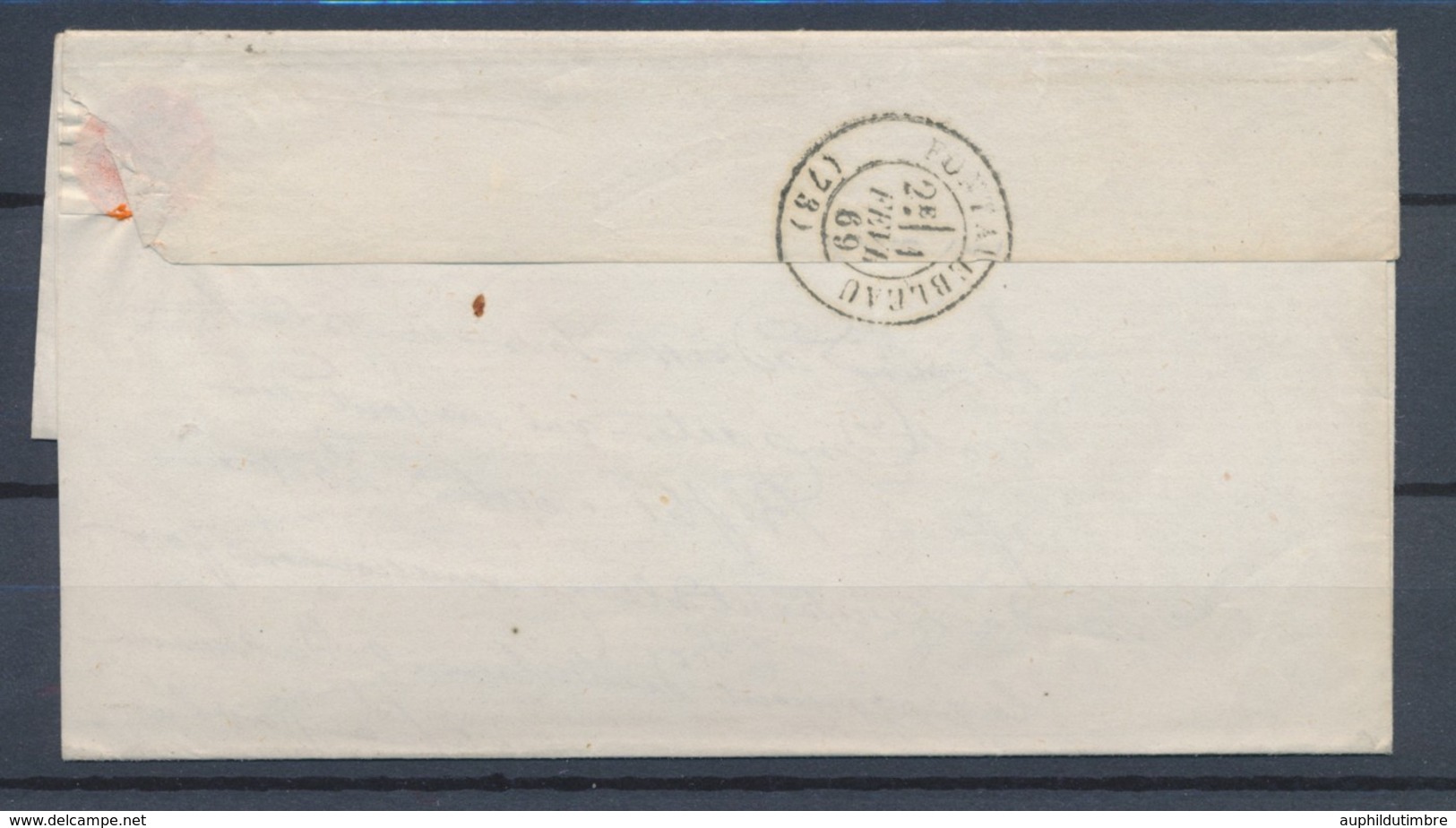 1869 Lettre N°29 Obl GC 888 + LA CHAPELLE-LA-REINE SEINE&MARNE(73) TB P3199 - 1849-1876: Periodo Classico
