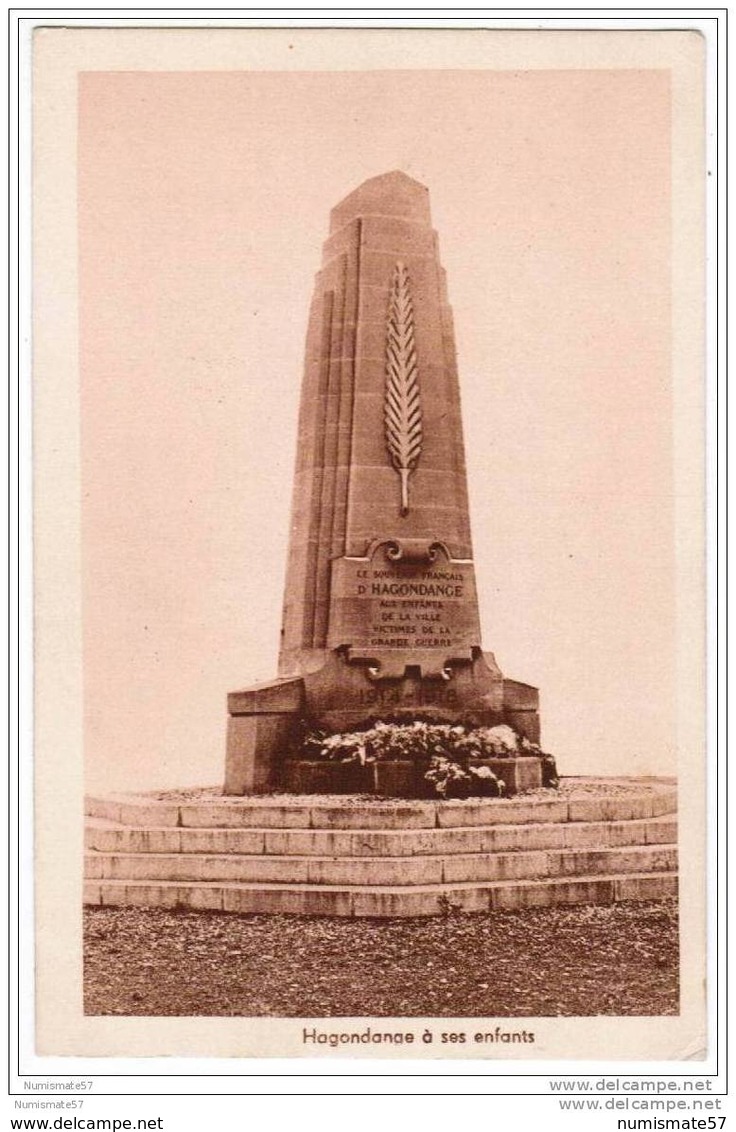 CPA HAGONDANGE - Monument Aux Morts Guerre 1914-1918 - Hagondange