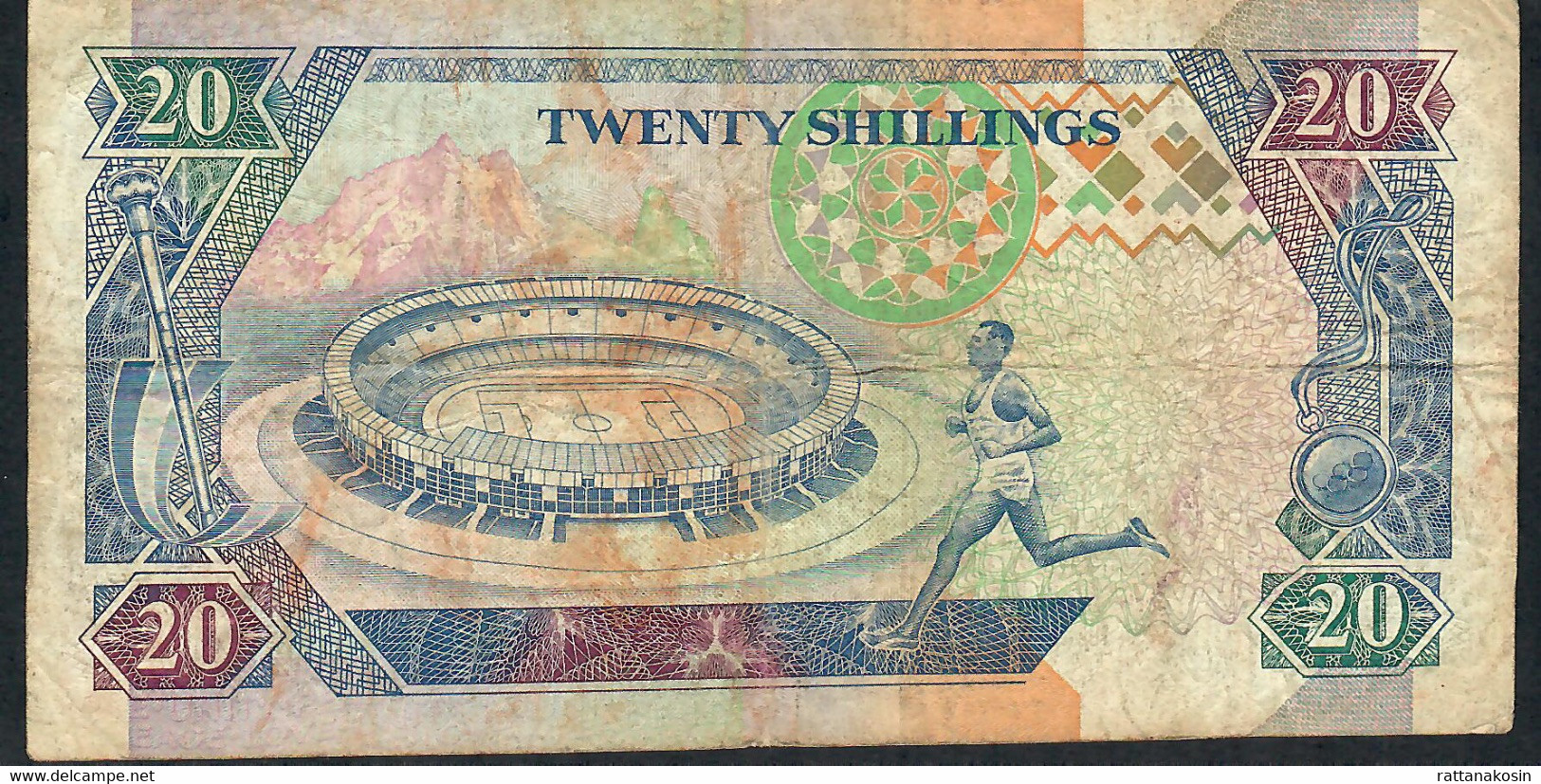 KENYA P31a 20 SHILLINGS 1993  AVF NO P.h. ! - Kenya