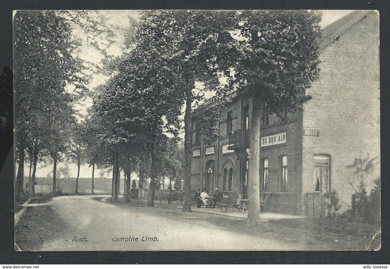 +++ CPA - ASCH - AS - Campine Limbourgeoise - Hôtel Du Bon Air - Cachet Relais 1906   // - As