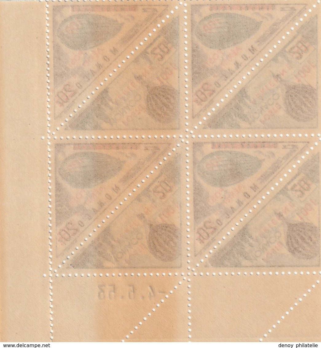 Monaco - Coin Daté Pa 661 Et 62 Deux Paire Luxe Et Deux Autres Bicolores - Airmail