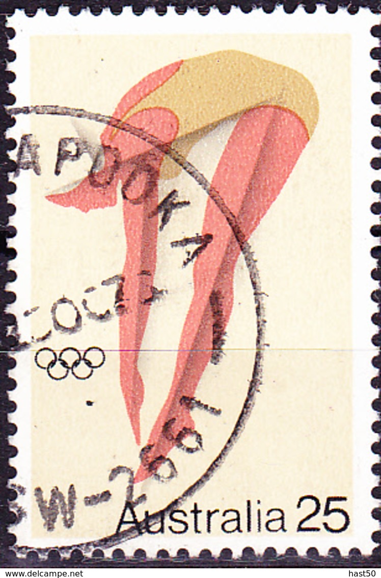 Australien Australia - Olympiade Montreal Wasserspringen (MiNr: 608) 1976 - Gest Used Obl - Used Stamps