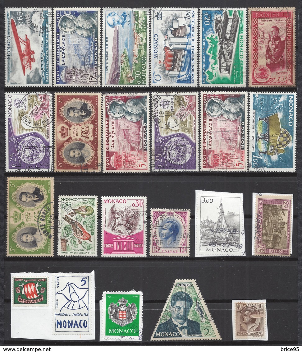 Monaco - Lot De Timbres - Oblitérés - Lots & Serien