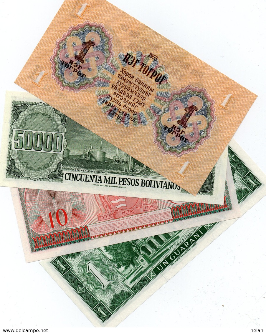 LOTTO 4 BANCONOTE -,ASIA,AMERICA-UNC - Alla Rinfusa - Banconote