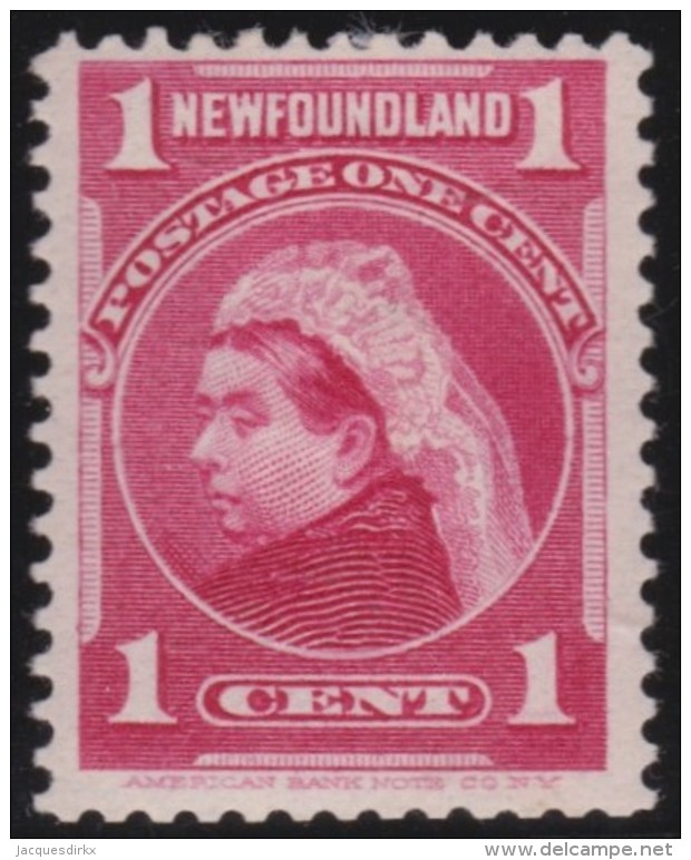 Newfoundland     .    SG   .     84      .   *      .     Ongebruikt      .    /   .   Mint-hinged - 1865-1902