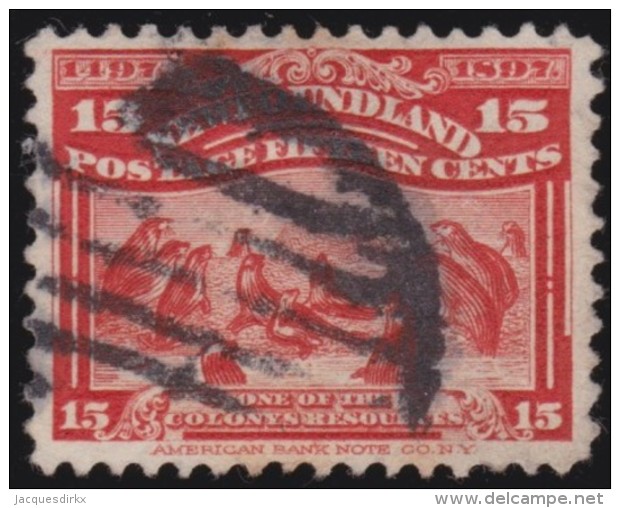 Newfoundland  .    SG   .     75       .       O      .  Gebruikt      .    /   .   Cancelled - 1865-1902