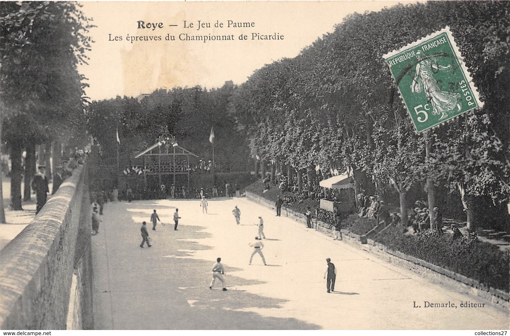 80-ROYE- LE JEU DE PAUME, LES EPREUVES DU CHAMPIONNAT DE PICARDIE - Roye