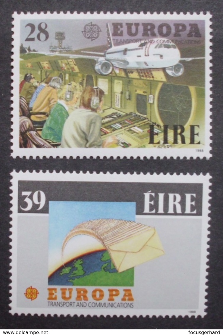 Irland     Cept   Europa   Transport-und Kommunikationsmittel    1988     ** - 1988