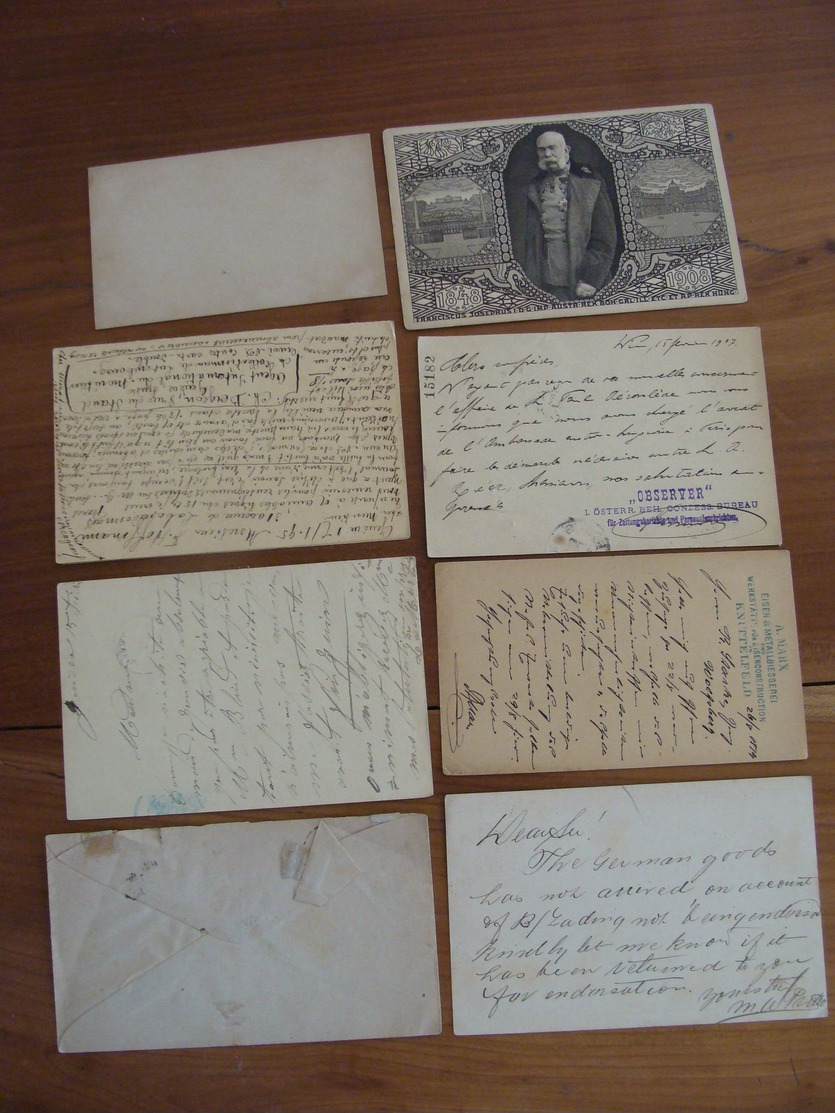 LOT ENTIERS POSTAUX AEROGRAMME MONDE ET FRANCE VOIR PHOTOS ENTIER POSTAL