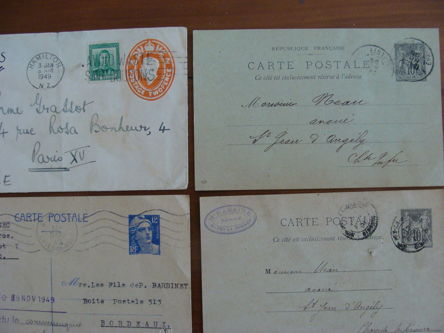 LOT ENTIERS POSTAUX AEROGRAMME MONDE ET FRANCE VOIR PHOTOS ENTIER POSTAL