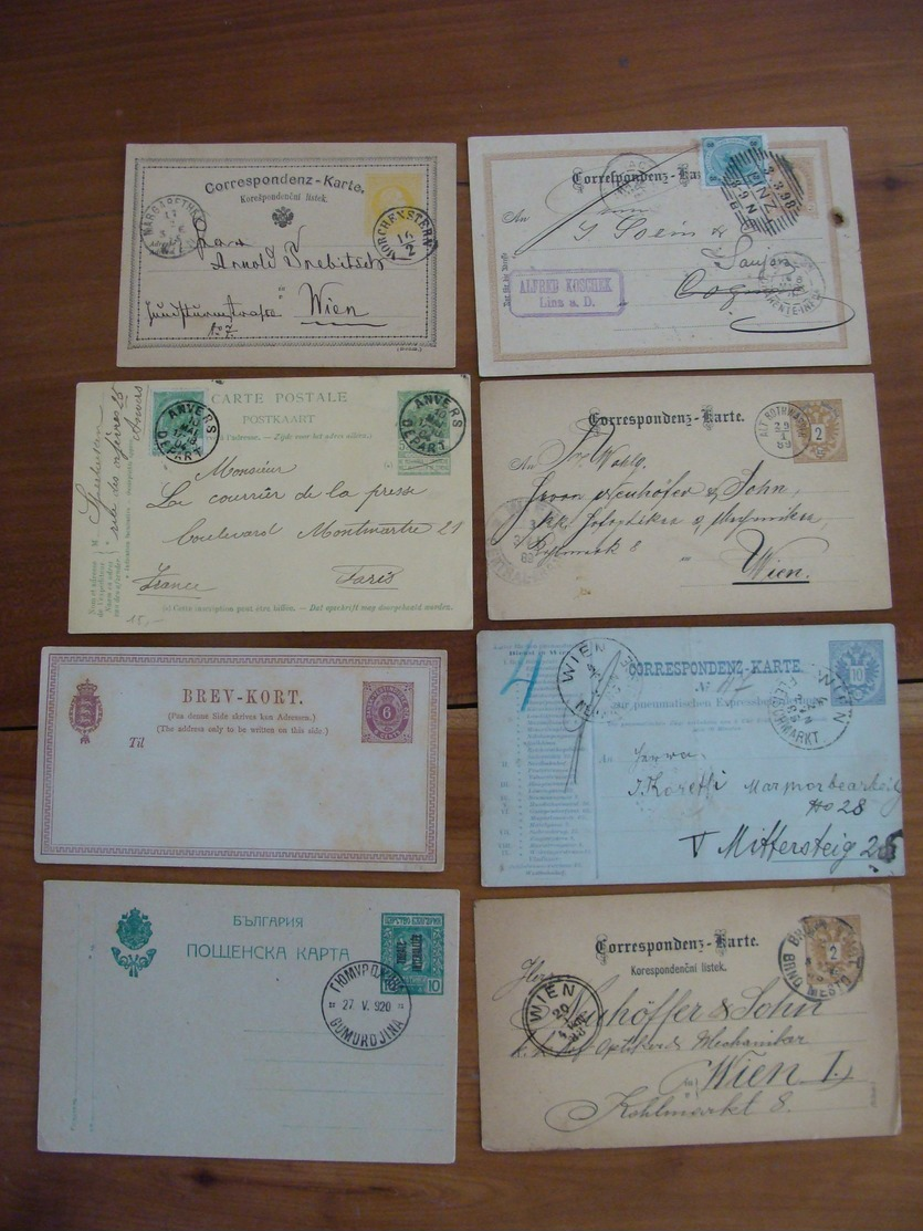 LOT ENTIERS POSTAUX AEROGRAMME MONDE ET FRANCE VOIR PHOTOS ENTIER POSTAL