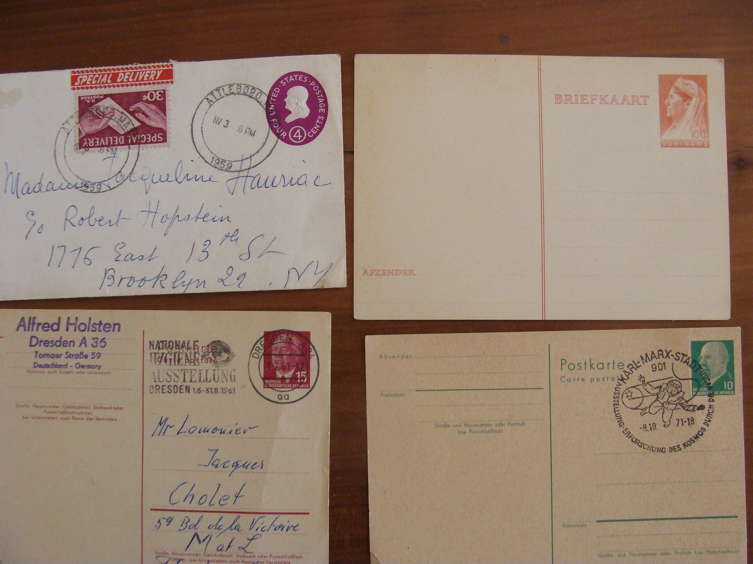 LOT ENTIERS POSTAUX AEROGRAMME MONDE ET FRANCE VOIR PHOTOS ENTIER POSTAL