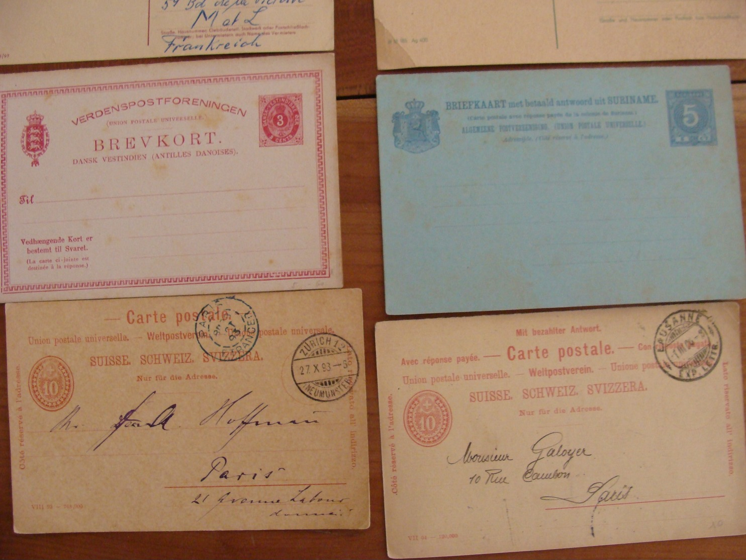 LOT ENTIERS POSTAUX AEROGRAMME MONDE ET FRANCE VOIR PHOTOS ENTIER POSTAL