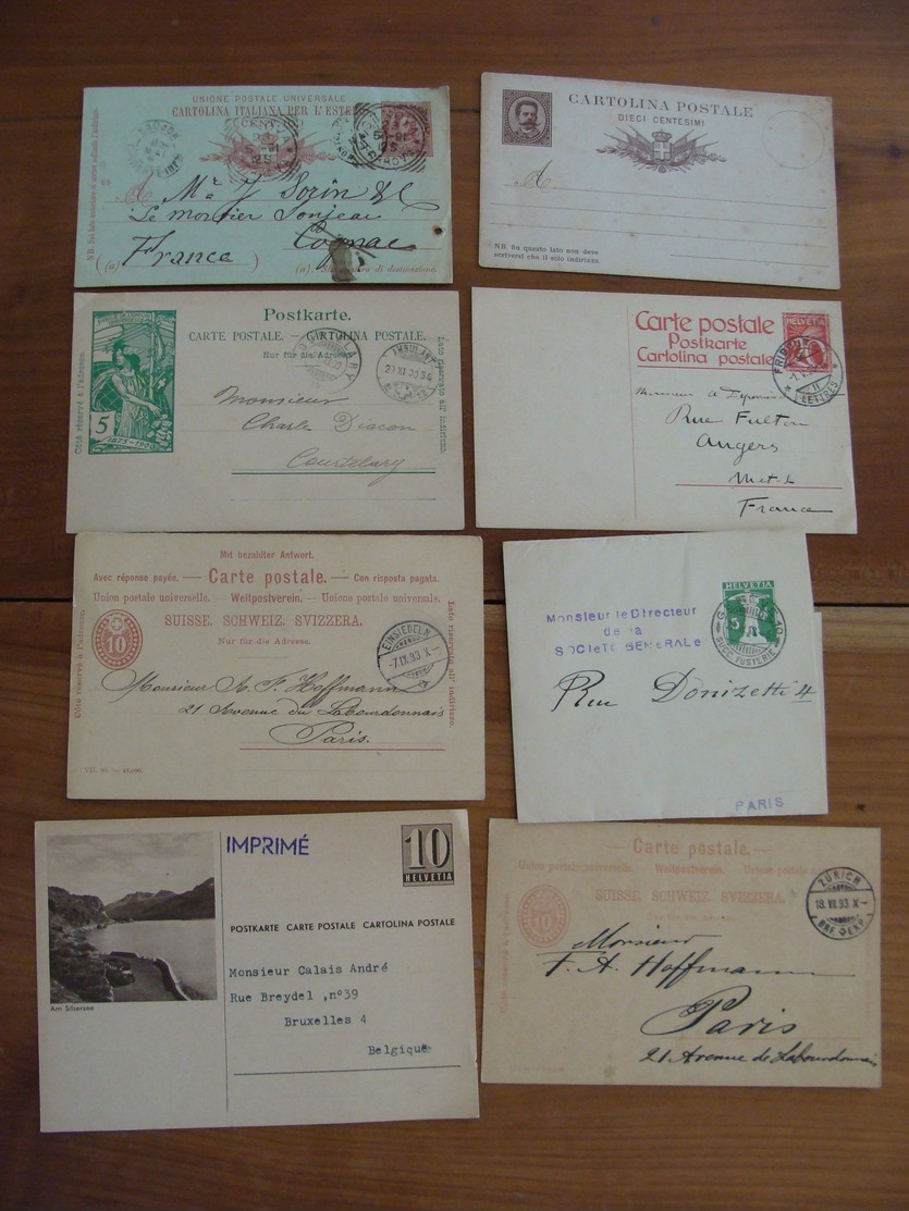 LOT ENTIERS POSTAUX AEROGRAMME MONDE ET FRANCE VOIR PHOTOS ENTIER POSTAL