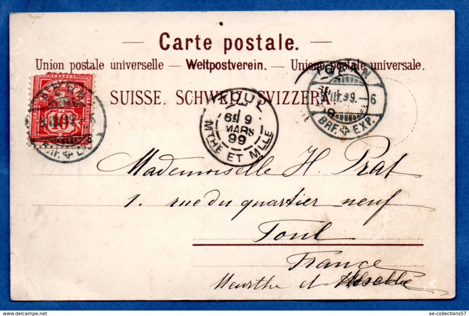 Bern  -- Gruss Aus Bern  --  1899 - Berne