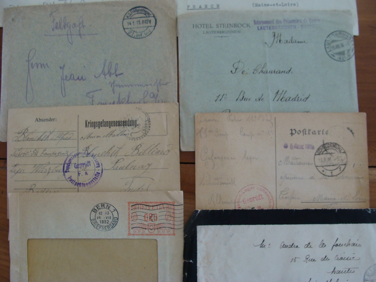 LOT 102 TIMBRES VOIRE CACHET  SUR LETTRES ETRANGERES FIN XIX A 1948 VOIR PHOTOS - Autres & Non Classés