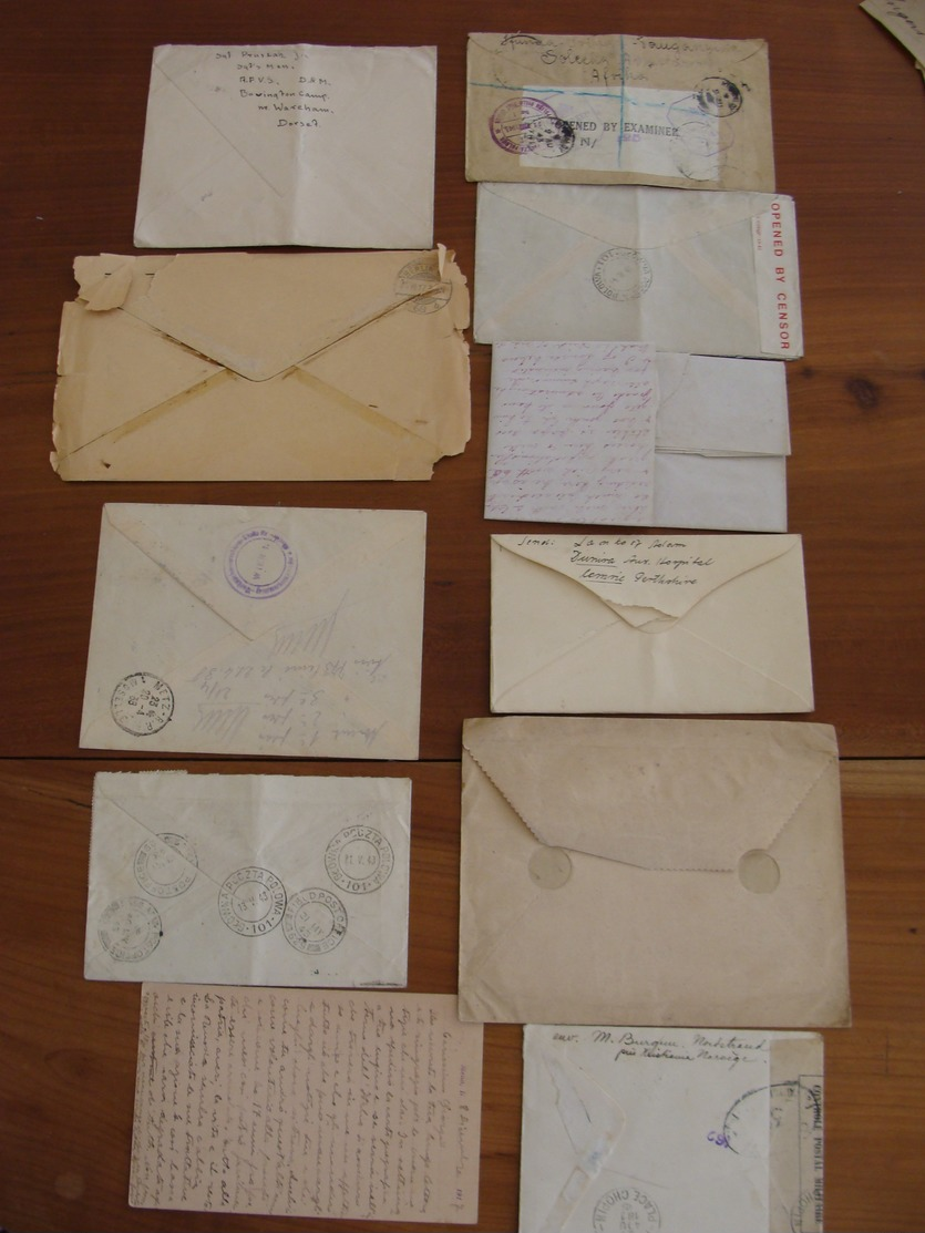 LOT 102 TIMBRES VOIRE CACHET  SUR LETTRES ETRANGERES FIN XIX A 1948 VOIR PHOTOS