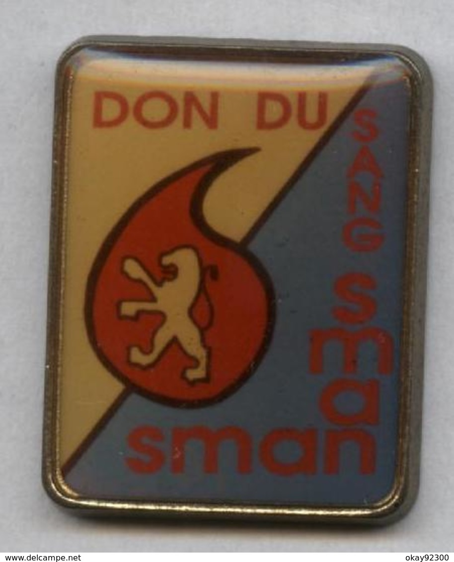 Pin's Don Du Sang - Sman (logo Peugeot ?) - Médical