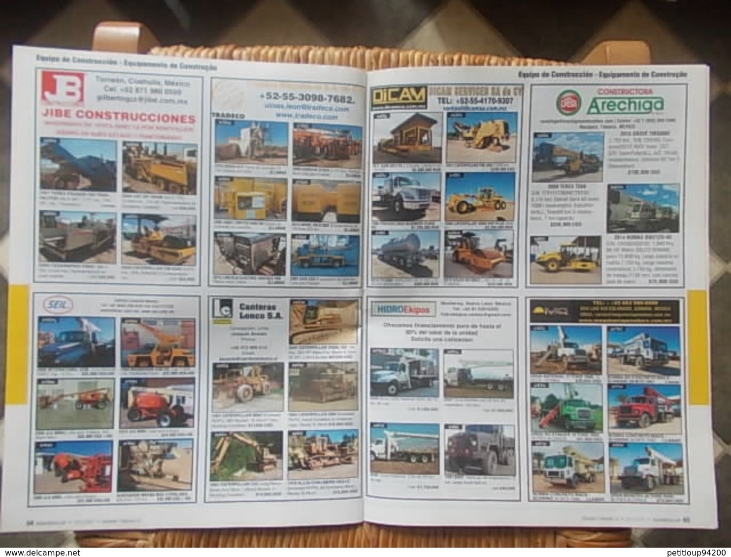 3 CATALOGUES VEHICULES  *Equipement Agricole *Equipement de Construction *Camions & Trailers *Accessoires Etc... MEXIQUE