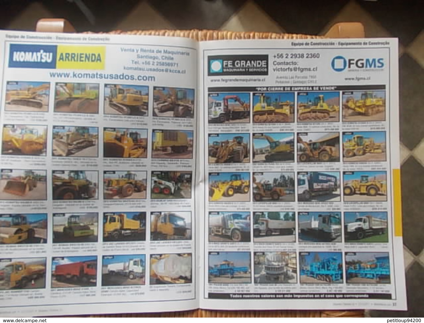 3 CATALOGUES VEHICULES  *Equipement Agricole *Equipement de Construction *Camions & Trailers *Accessoires Etc... MEXIQUE