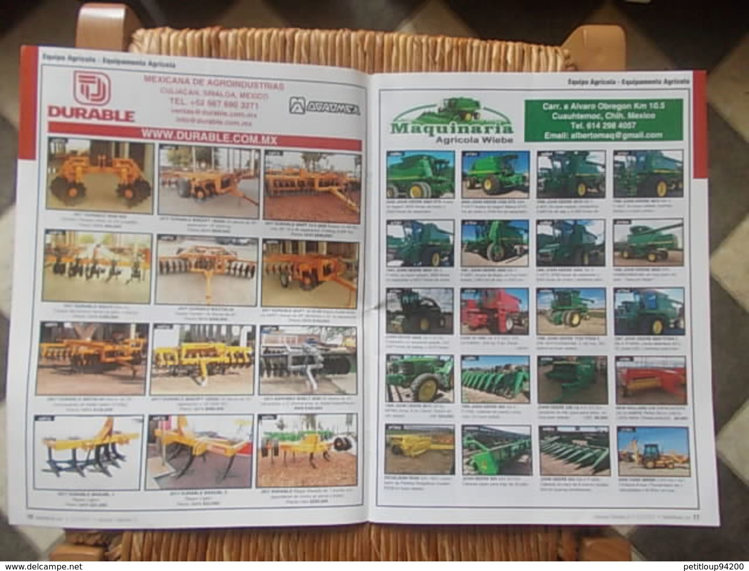 3 CATALOGUES VEHICULES  *Equipement Agricole *Equipement de Construction *Camions & Trailers *Accessoires Etc... MEXIQUE