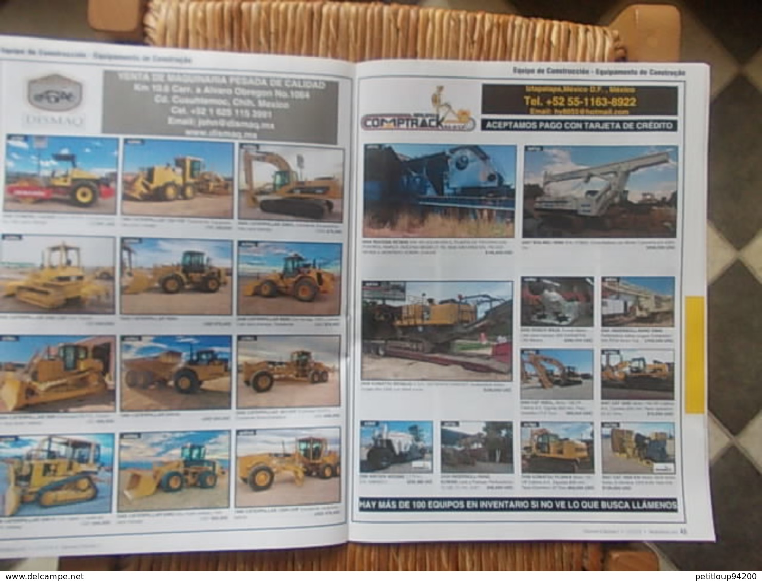 3 CATALOGUES VEHICULES  *Equipement Agricole *Equipement de Construction *Camions & Trailers *Accessoires Etc... MEXIQUE