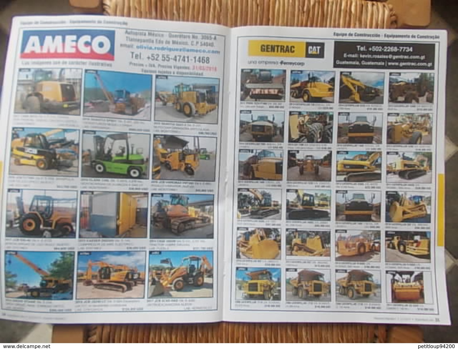 3 CATALOGUES VEHICULES  *Equipement Agricole *Equipement de Construction *Camions & Trailers *Accessoires Etc... MEXIQUE