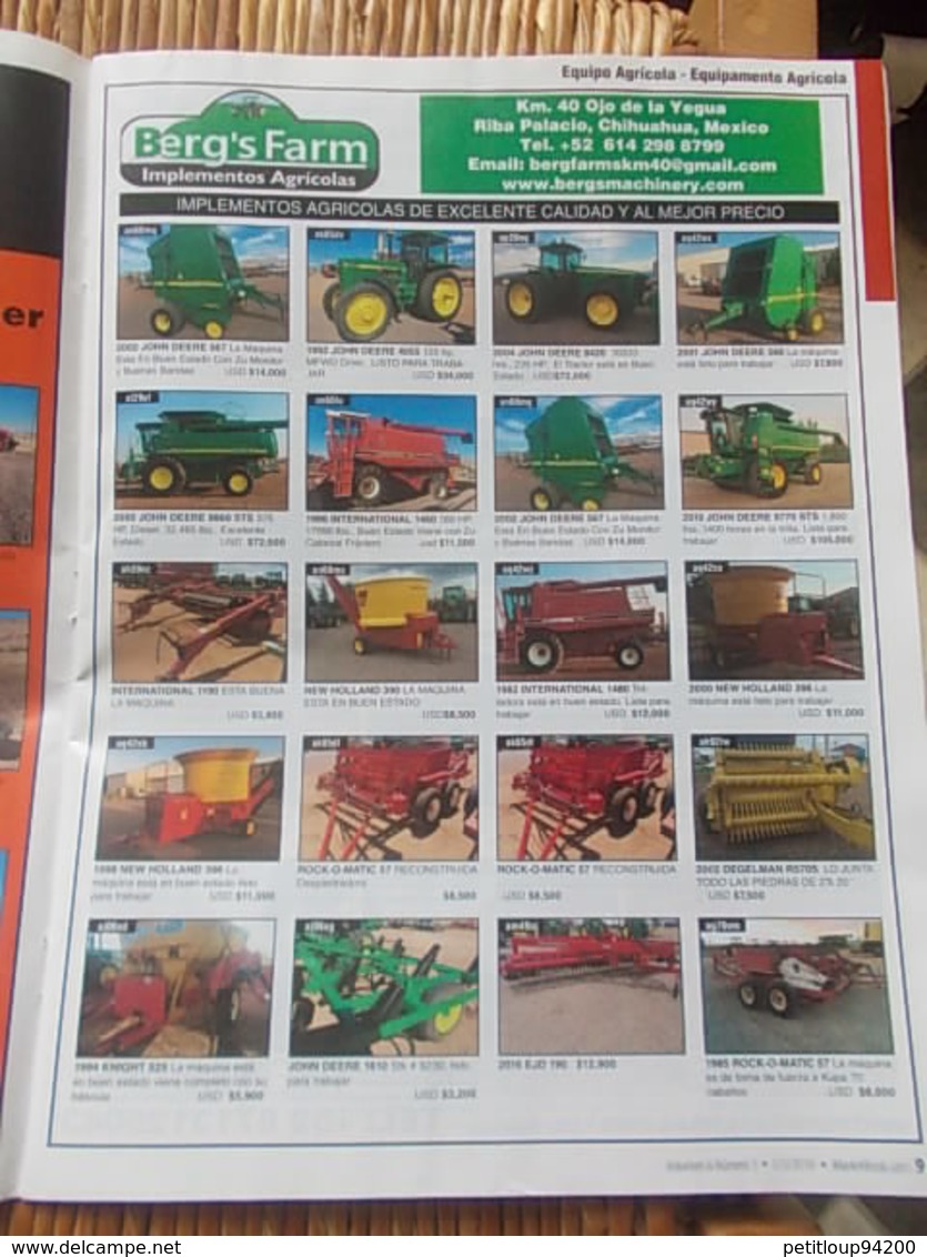 3 CATALOGUES VEHICULES  *Equipement Agricole *Equipement de Construction *Camions & Trailers *Accessoires Etc... MEXIQUE