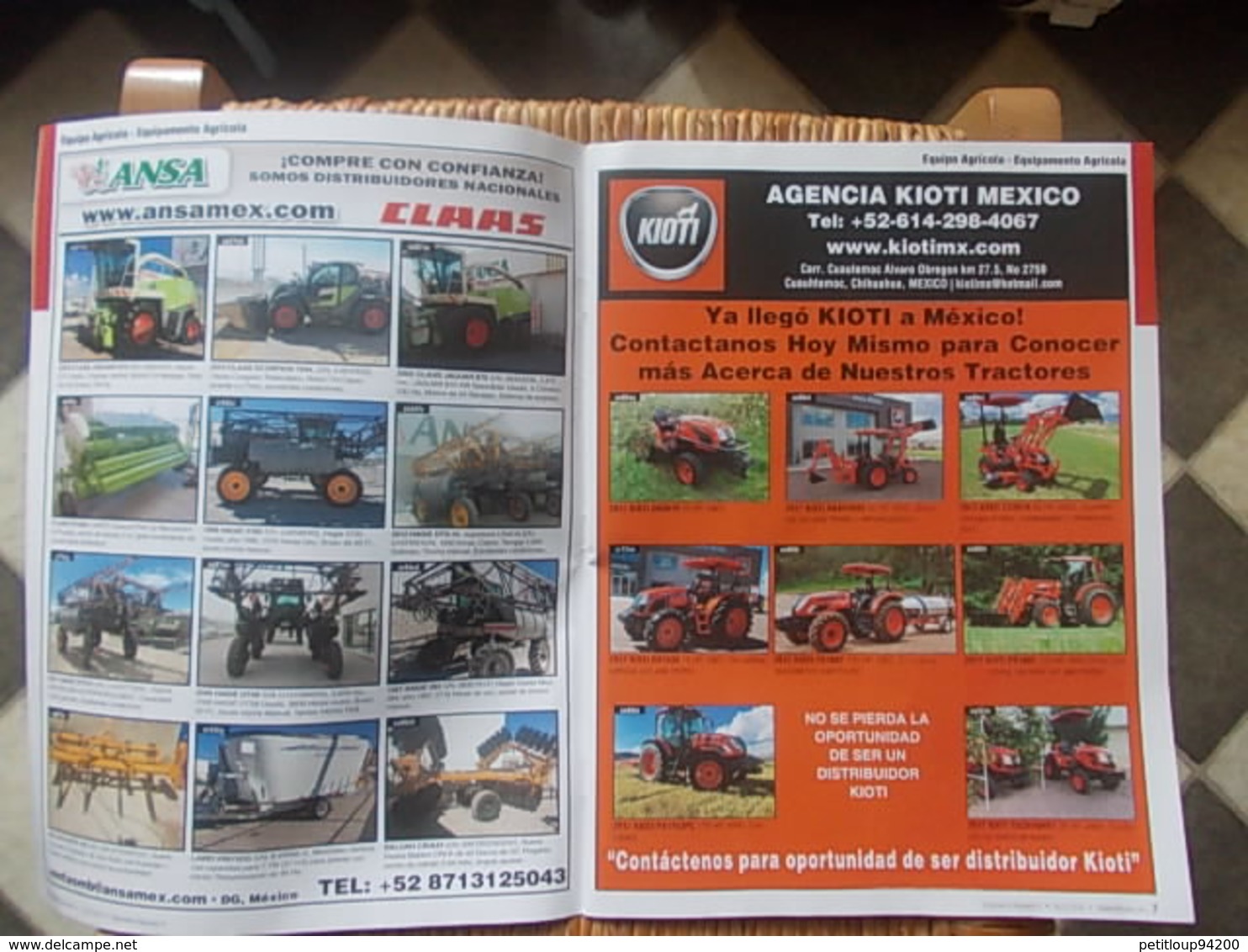 3 CATALOGUES VEHICULES  *Equipement Agricole *Equipement de Construction *Camions & Trailers *Accessoires Etc... MEXIQUE