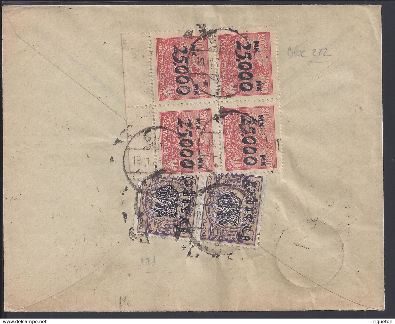 POLOGNE - 1924 - Affranchissement De Timbres Surchargés N° 271-272 Sur Enveloppe De Buk Pour Luzern (Schweiz) B/TB - - Lettres & Documents