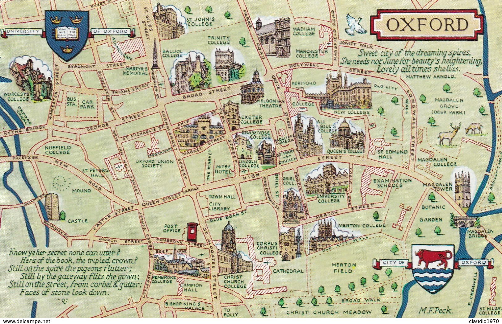 CARTOLINA - POSTCARD - REGNO UNITO - OXFORD - Oxford