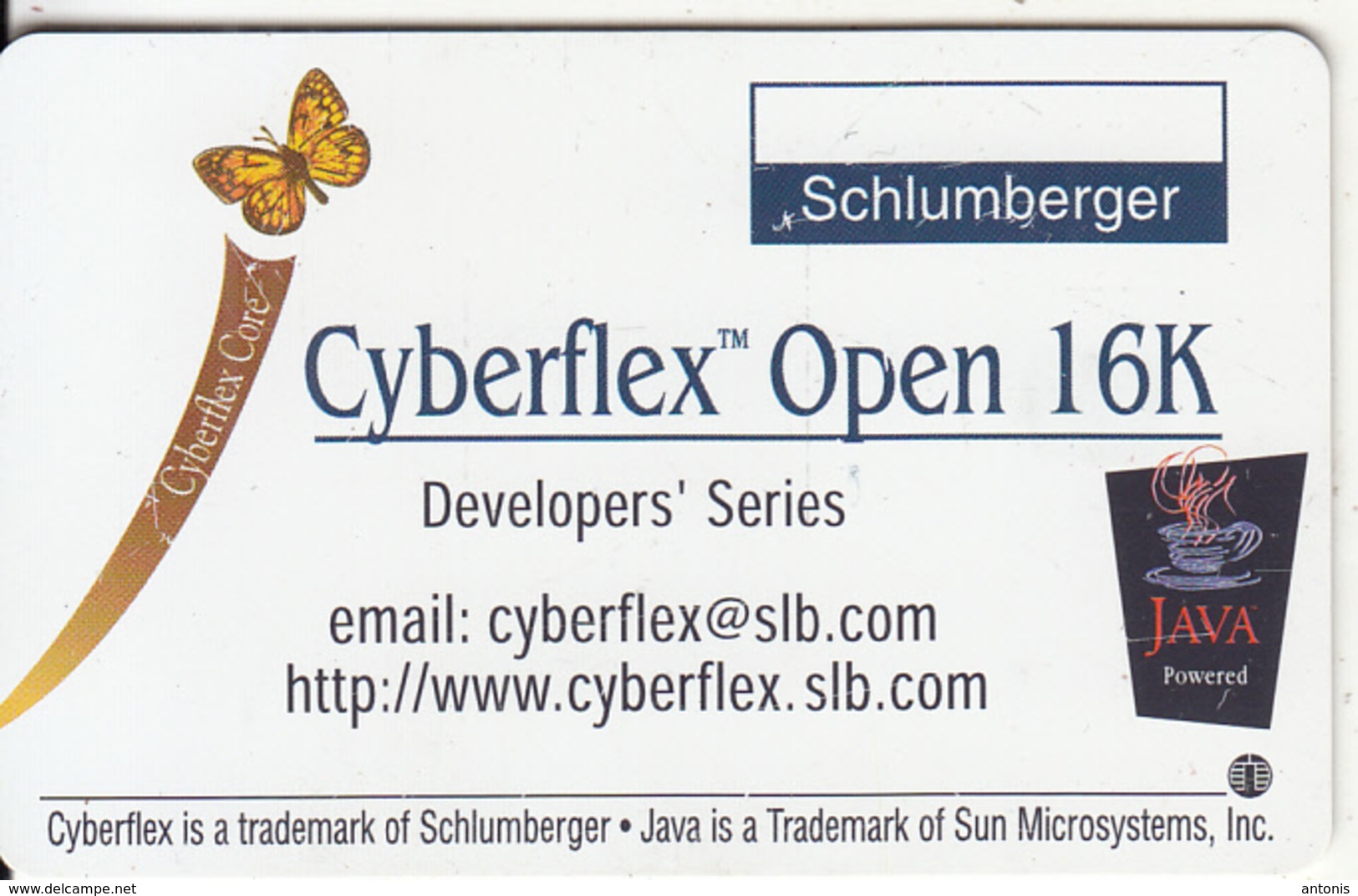 FRANCE - Butterfly, Cyberflex Open 16K, Schlumberger Demo Card - Other & Unclassified