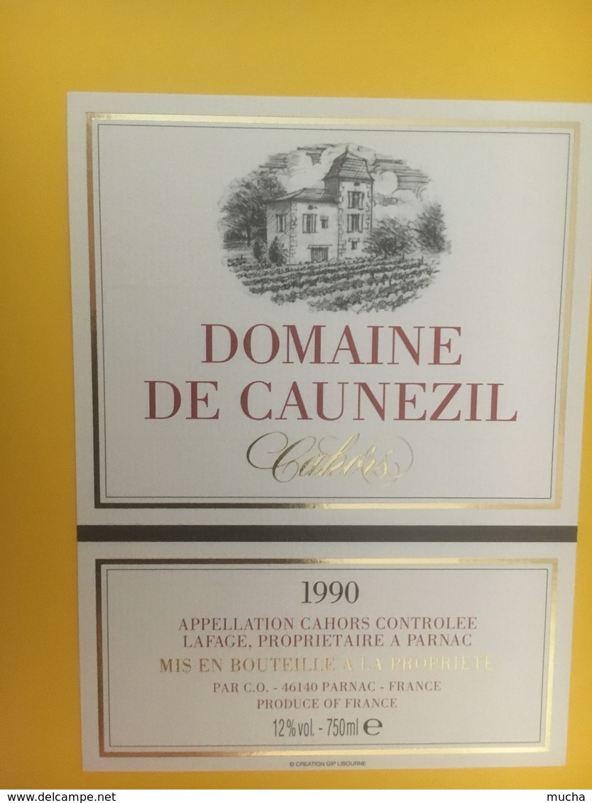 8334 - Domaine De Caunezil 1990 Cahors - Cahors