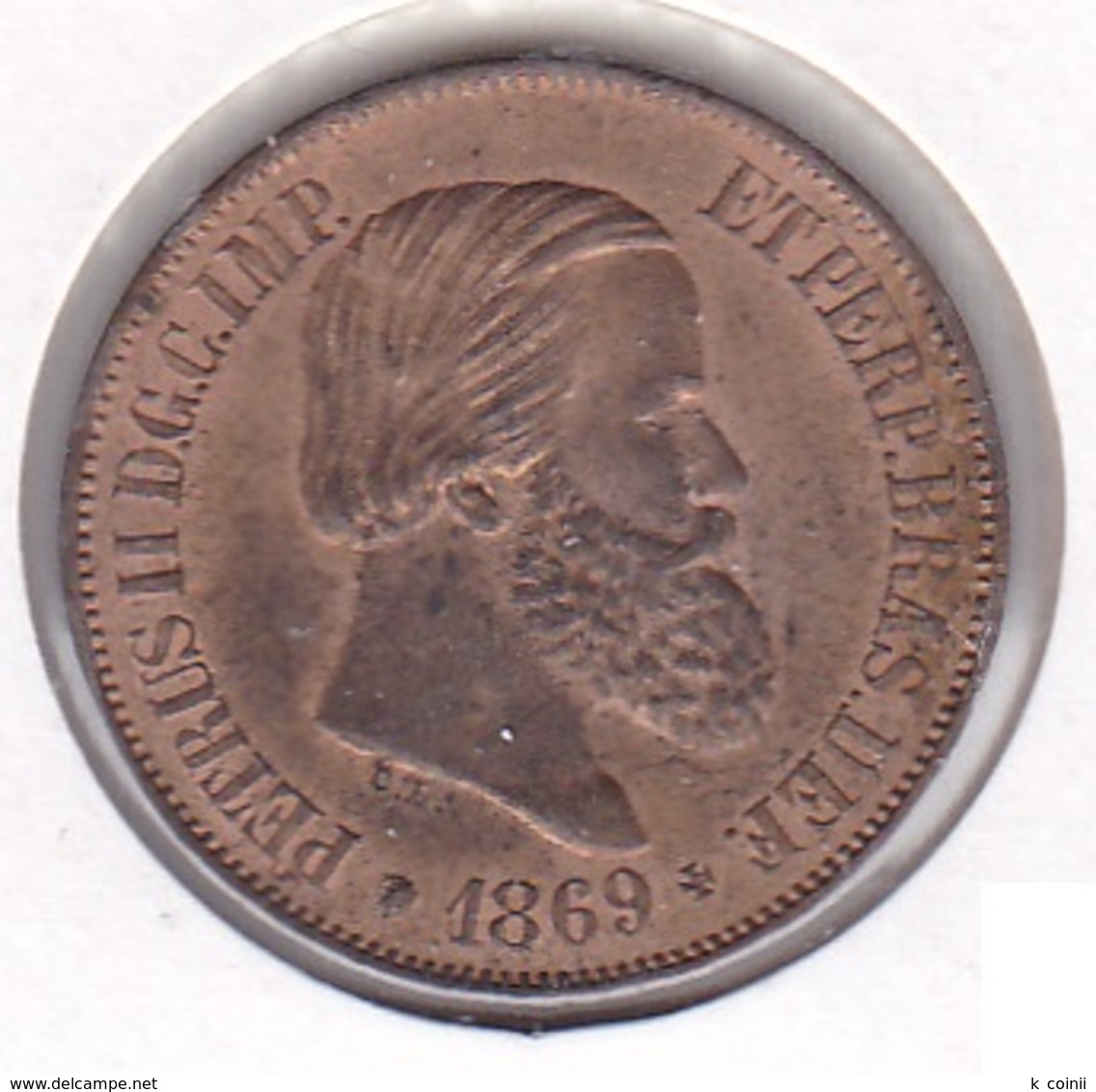 Brazil - 20 Reis 1869 - XF/SUP - Brésil