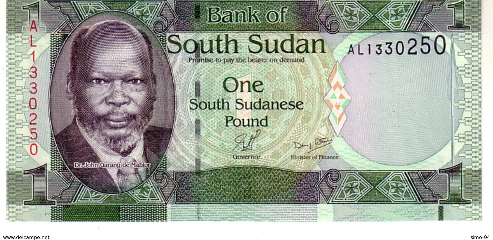 South Sudan P.5   1 Pound 2011  Unc - Sudan Del Sud