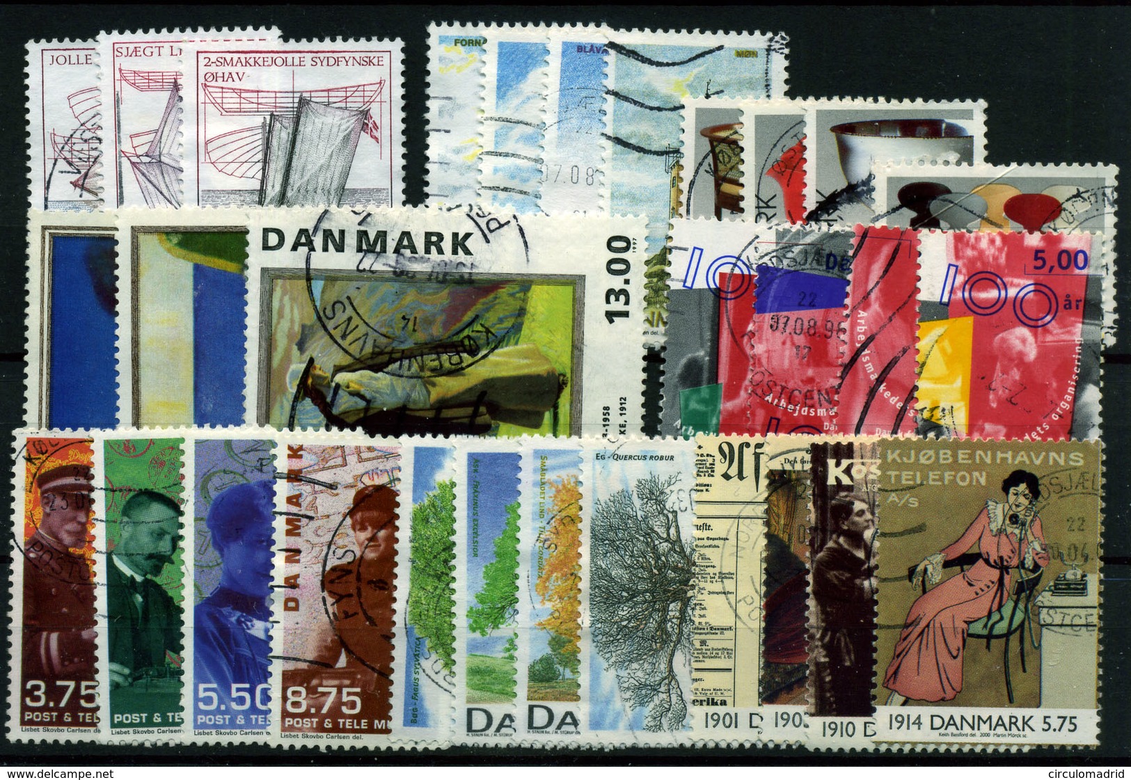 2757-Dinamarca Nº 1168/76, 1187/90, 1202/5, 1111/12, 1130/2, 1135/8, 1237/40 - Used Stamps