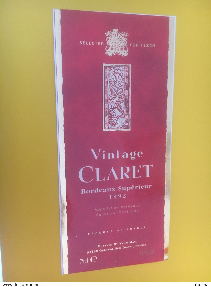 8340 - Vintage Claret 1992 - Bordeaux