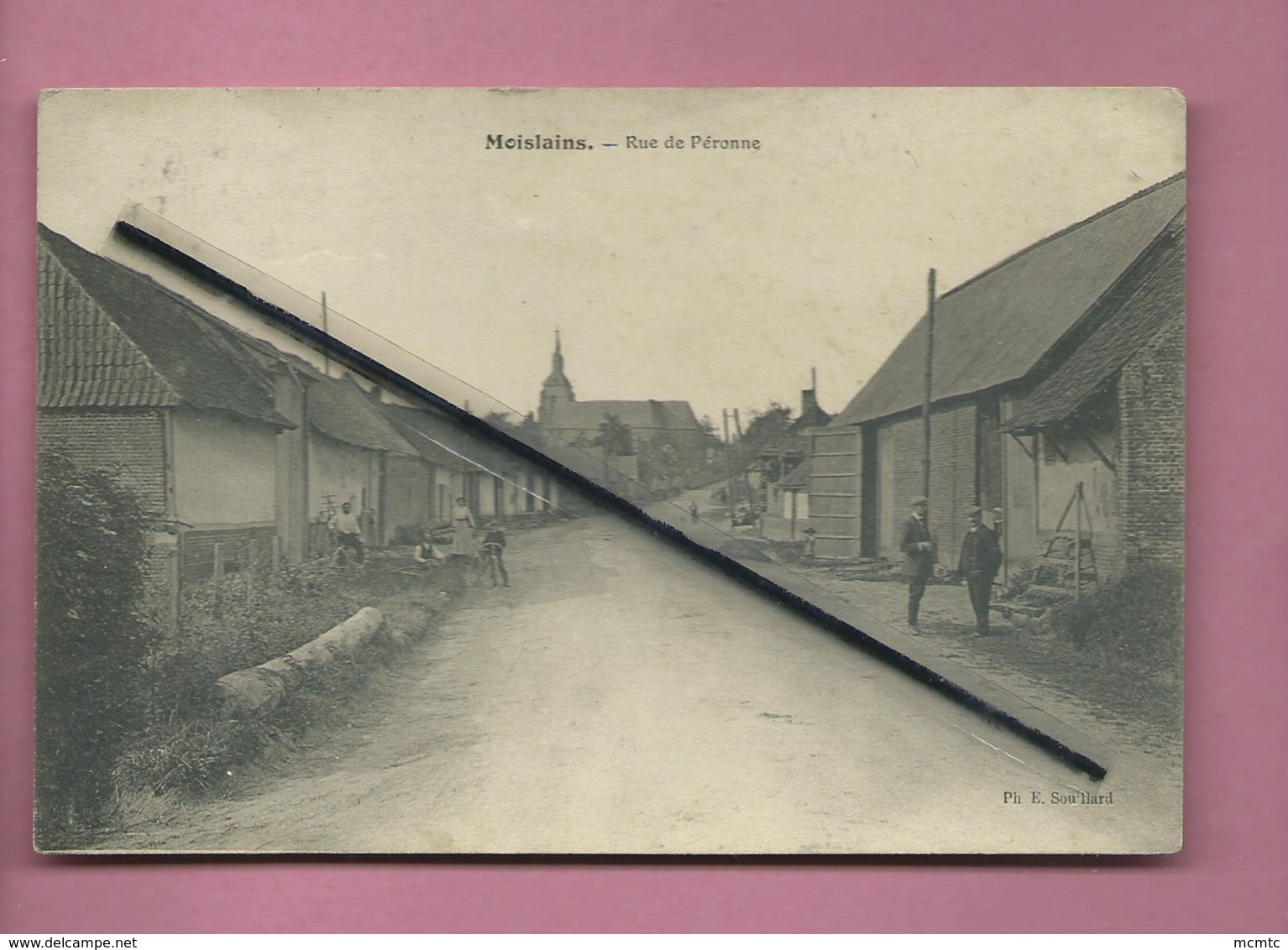 CPA - Moislains  - Rue De Peronne - Moislains