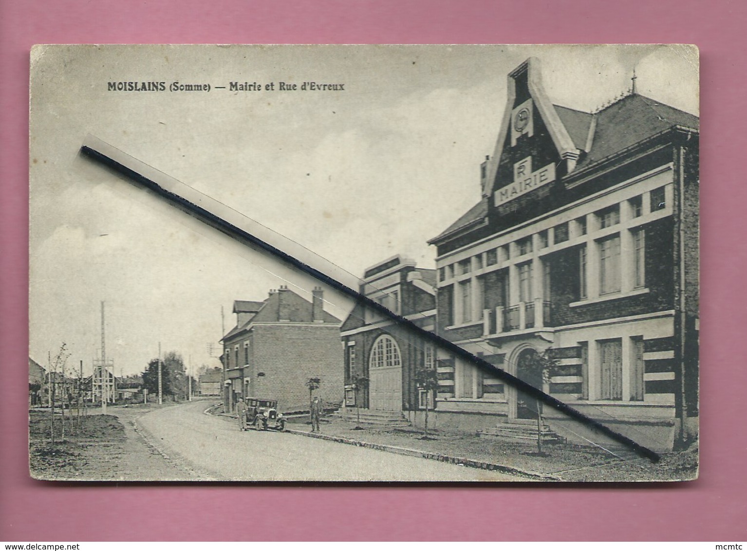 CPA - Moislains  - (Somme) - Mairie Et Rue D'Evreux - Moislains