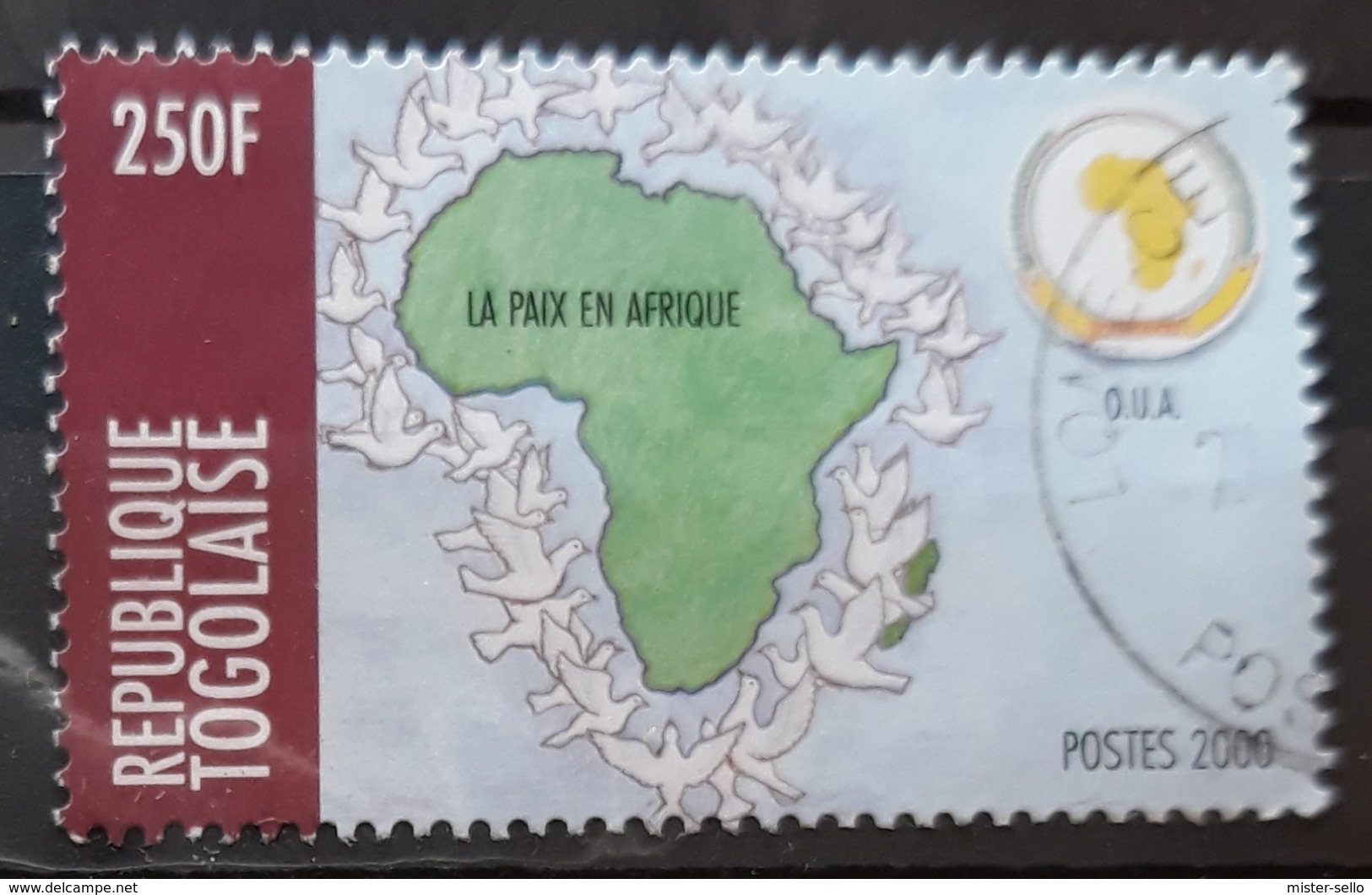 TOGO 2000 Organization Of African Unity Or OAU - Peace In Africa. USADO - USED. - Togo (1960-...)