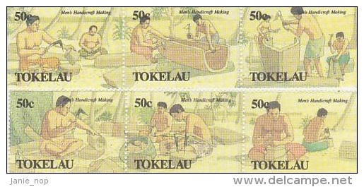 Tokelau-1990 Men's Handicrafts 172-177 MNH - Tokelau