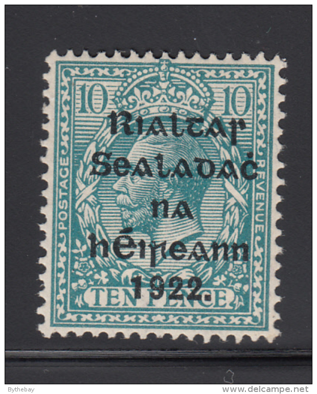 Ireland 1922 MH Scott #34 10p Light Blue - Ungebraucht